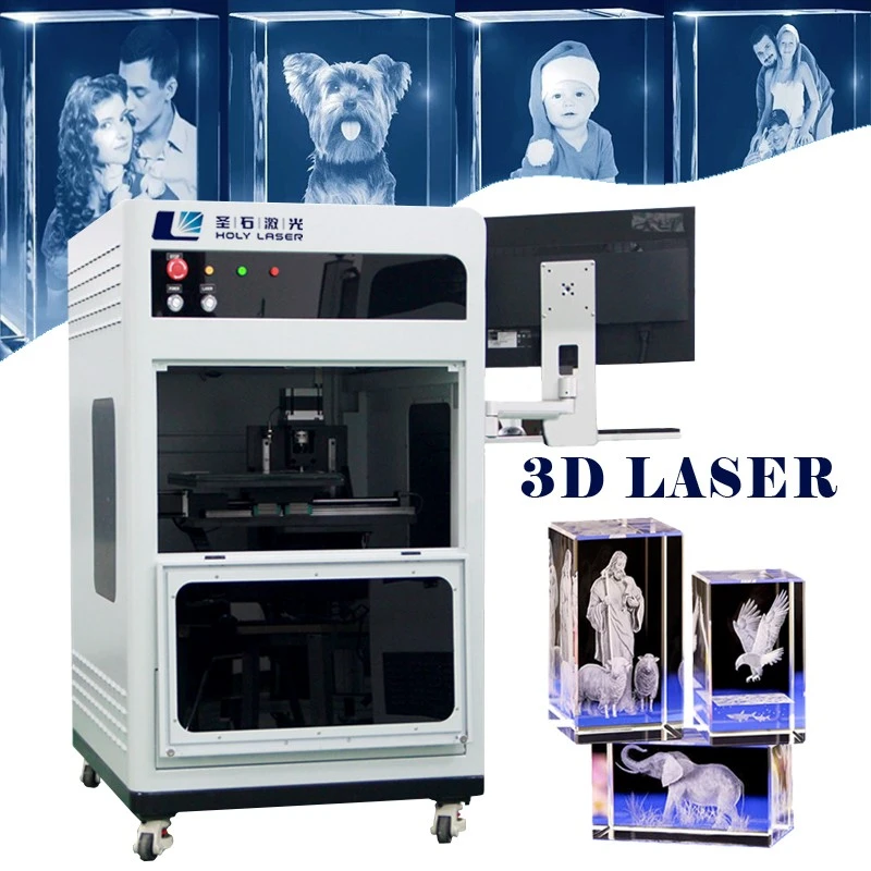 3D CNC Crystal Cube Светодиодный стеклянный трофя